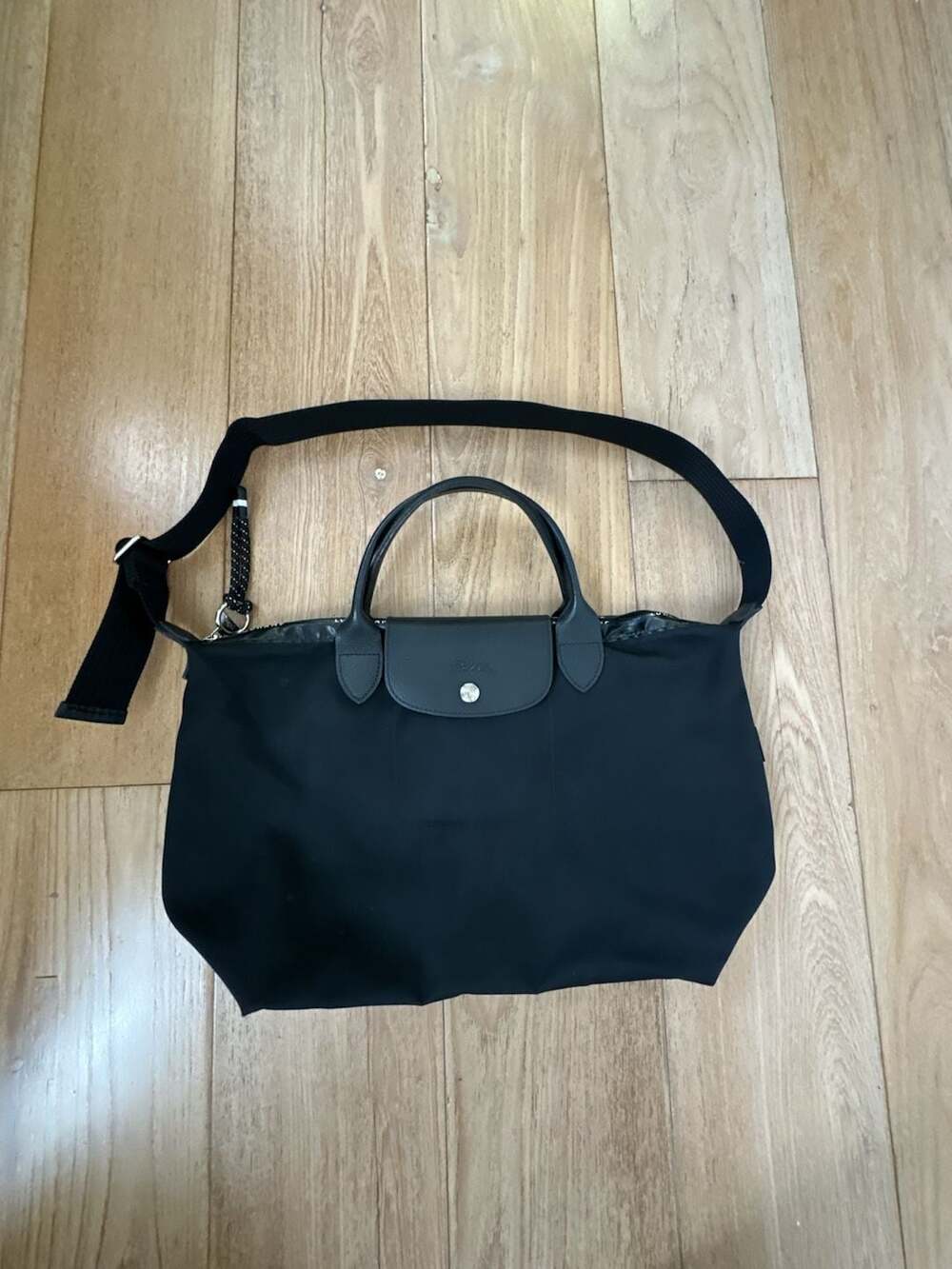 Longchamp Le Pliage Energy Top Handle Bag in Black (broken zipper)